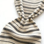 Striped Spaghetti Strap Ribbed Knit Contrast Mini Dress