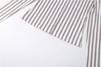 Stripe Print two piece Set With Crop Blouse And Hip Skirt