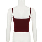 Lace Splice Hollow out Strap Design Streetwear Slim Fit with Chest Pad Ruffle Trimmed Underwear Set