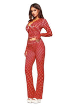 Two Piece Slim Fit Letter Print Hooded Zipper Jacket And Pants Set Open Thread Design