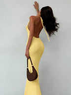Women Knit Spaghetti Strap Sleeveless
