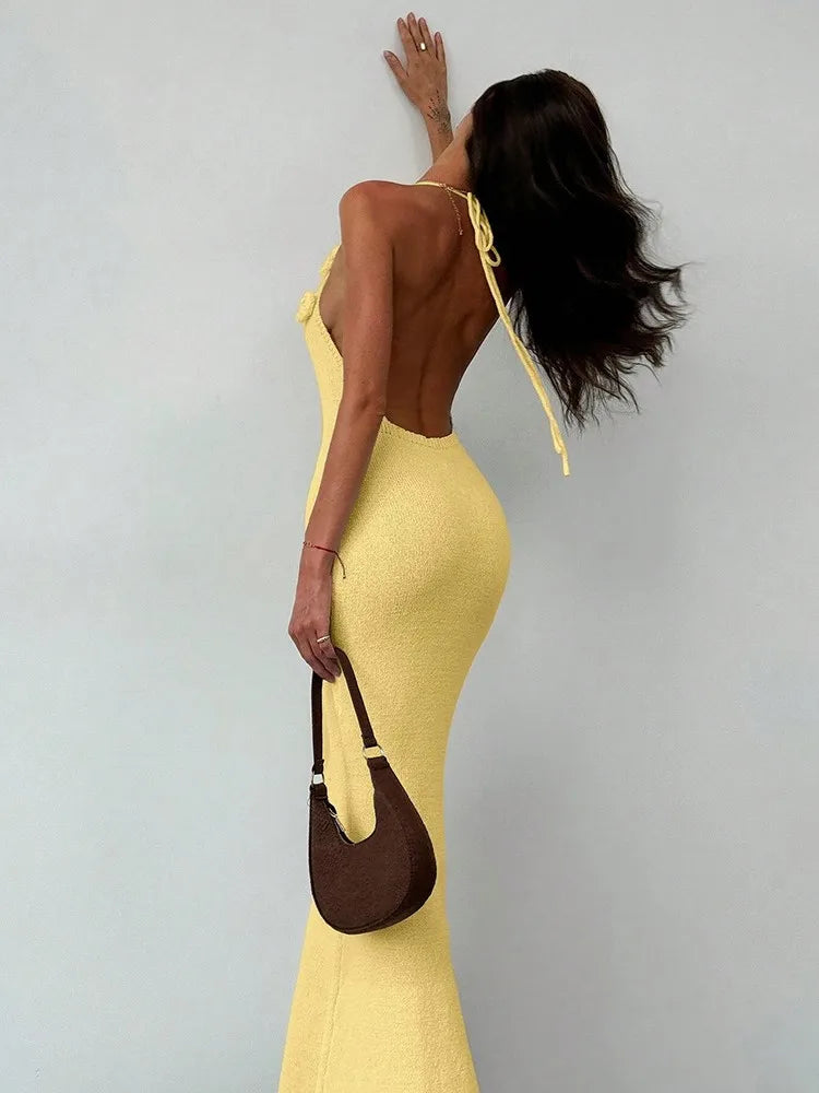Women Knit Spaghetti Strap Sleeveless