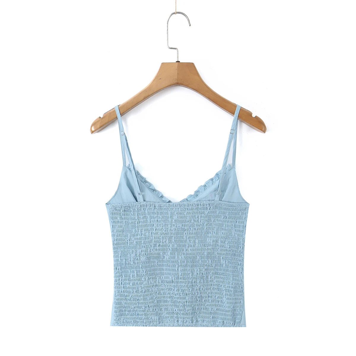 Sleek Backless V Neck Bow Crop Camisole Top
