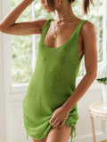 Knit Backless Sling Lightweight Dress