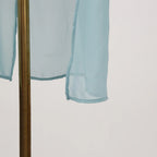 Off Shoulder Chiffon Blouse With Lightweight Fit Asymmetrical Hem And Bow Detail