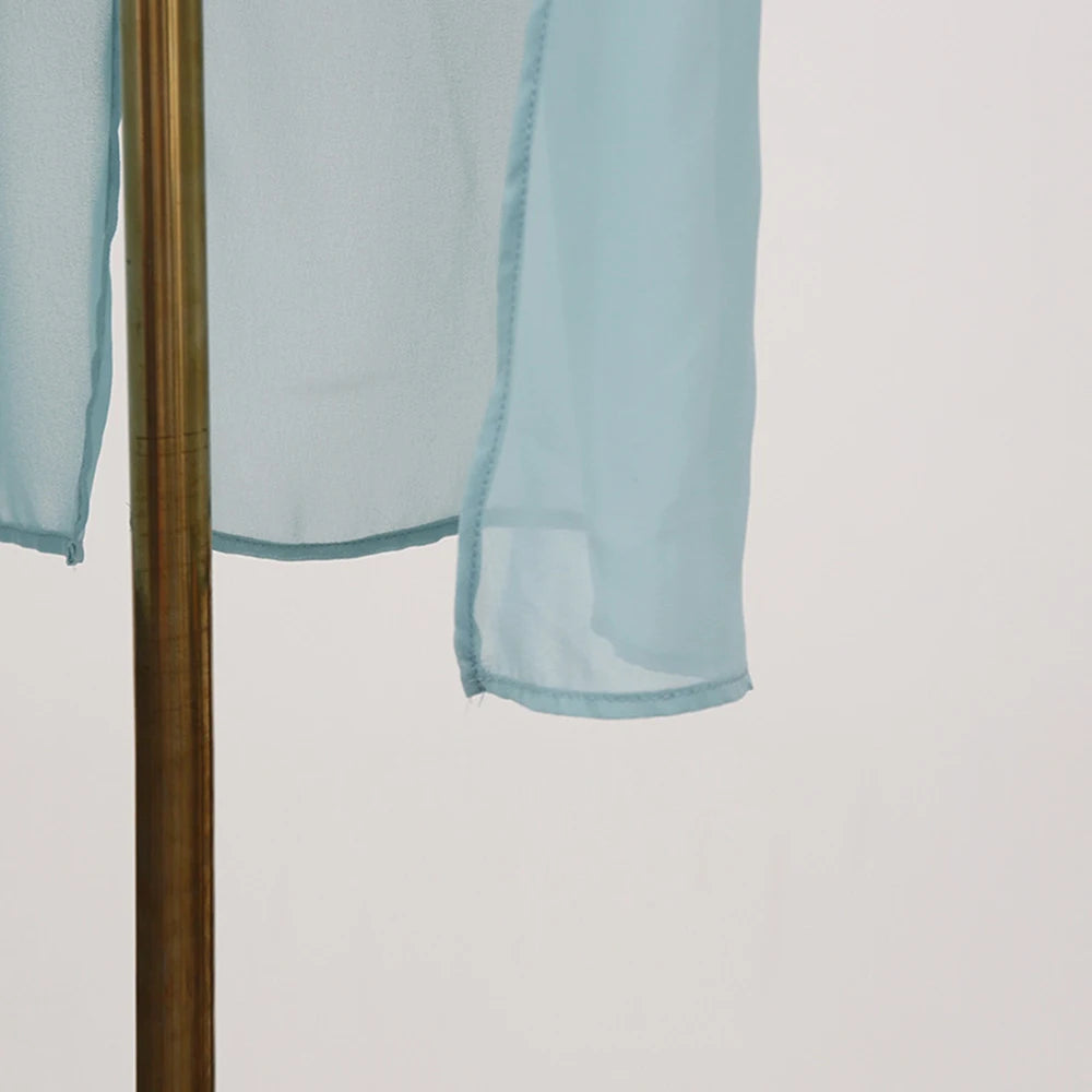 Off Shoulder Chiffon Blouse With Lightweight Fit Asymmetrical Hem And Bow Detail