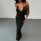 Women Knit Spaghetti Strap Sleeveless