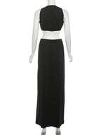 Waistless Chic Sequined Ankle Length Dress
