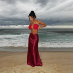 Three Piece Bandage Bikini With Skirt Bathing Suit For Women Brazilian Style A Line Skirt Summer Swimwear