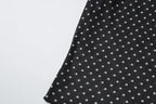 Vintage Polka Dot Dress Set With See Through Top And Long Skirt For Summer Parties