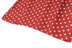 Elegant Off Shoulder Polka Dot Mini Dress Sleeveless Backless High Waist