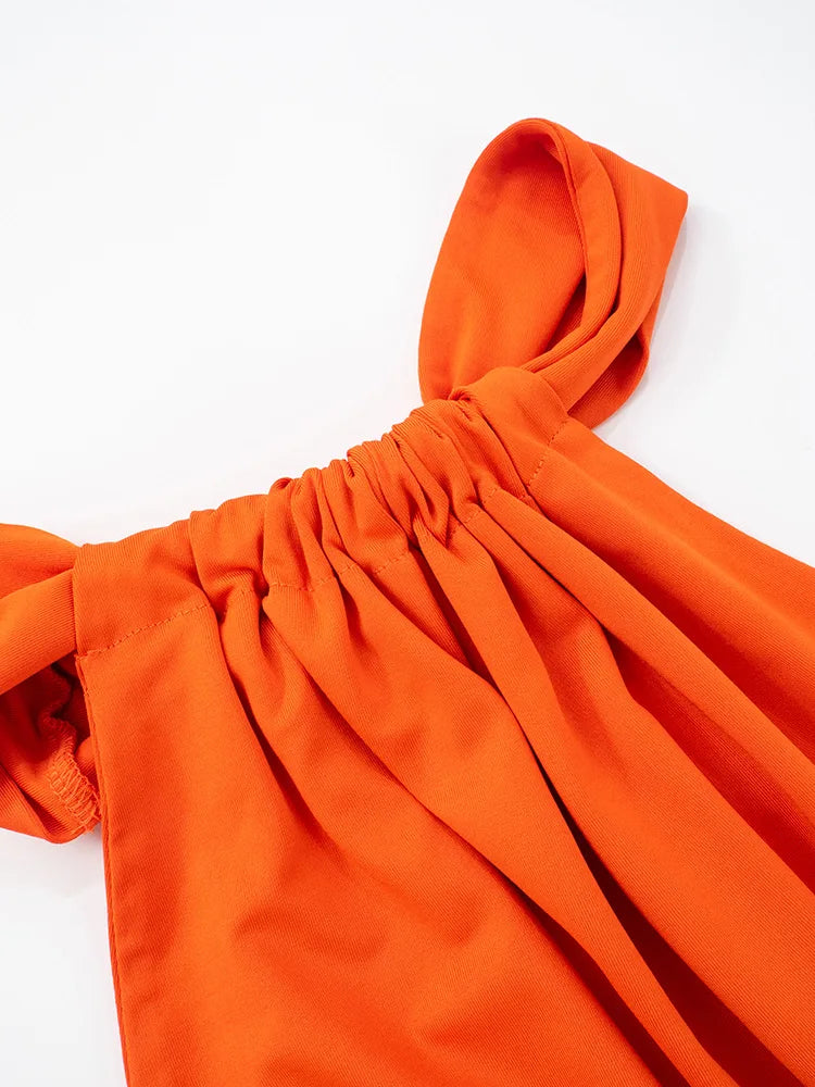 One Shoulder Backless Hollow Dress With Irregular Pleats And Tassel Patchwork
