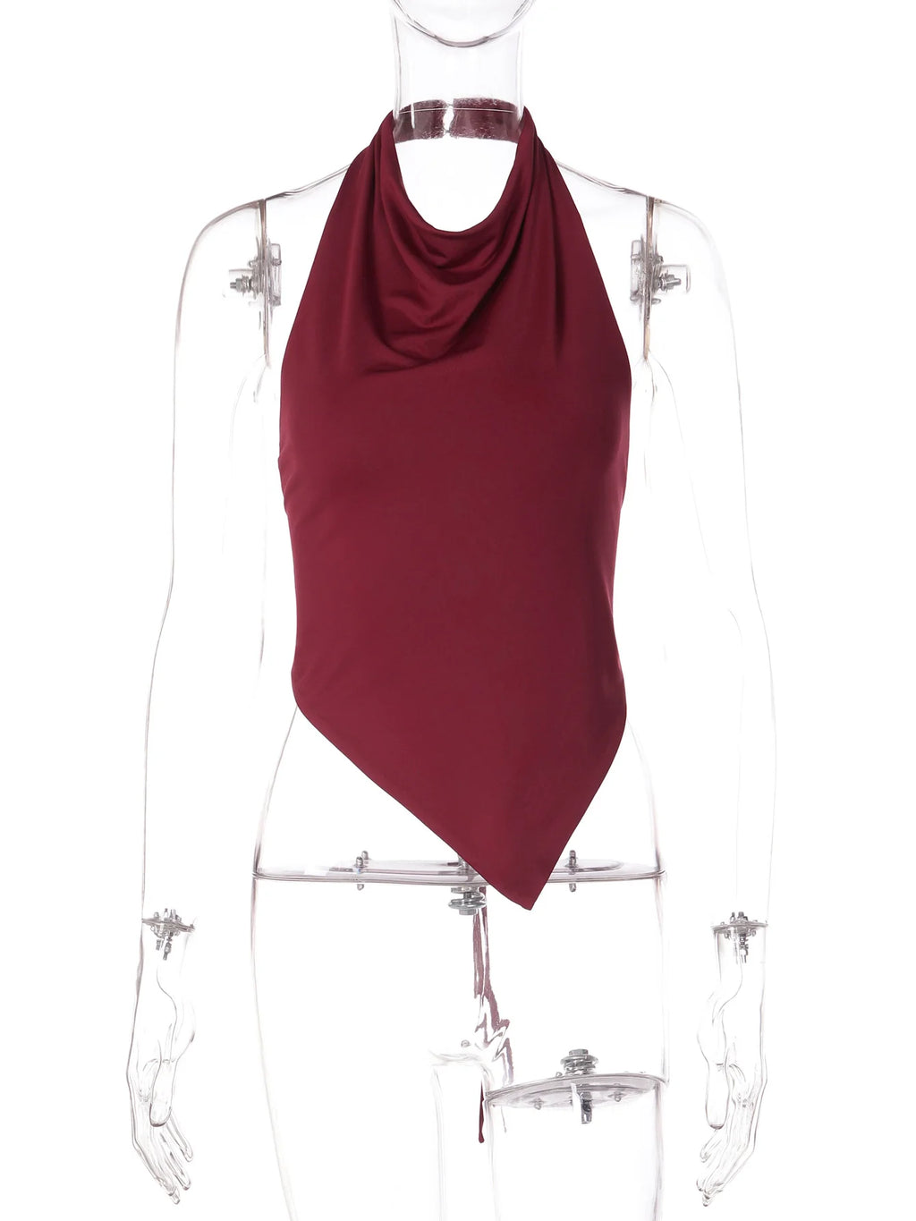 Halter Backless Irregular Slim Fit Tank Top