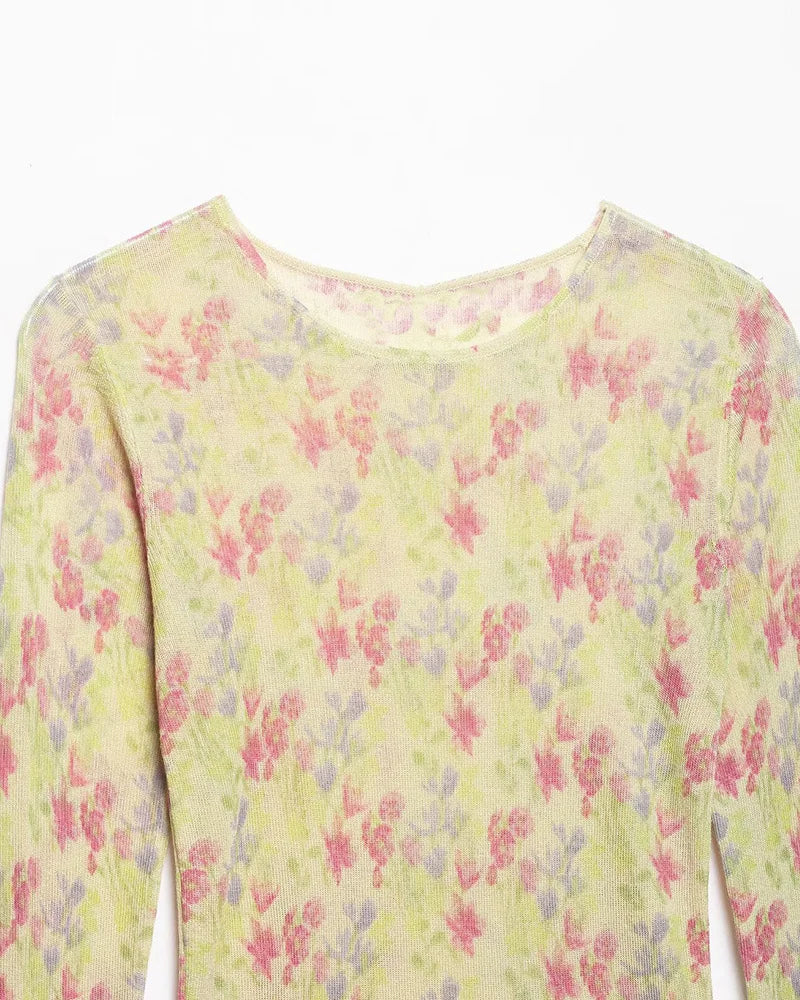 Floral Knit Top With Fresh Spring Vibe