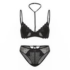 French Embroidered Romance Push Up Bra Set With Steel Ring Delicate Lace And Seductive Coverage