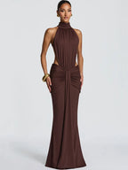 Evening Elegant Backless Halter Body-con Dress