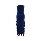 Tube Top Strapless Sexy Midi Dress