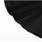 Backless Party Maxi Dress With O Neck Slim Pleated Ribbon Detail