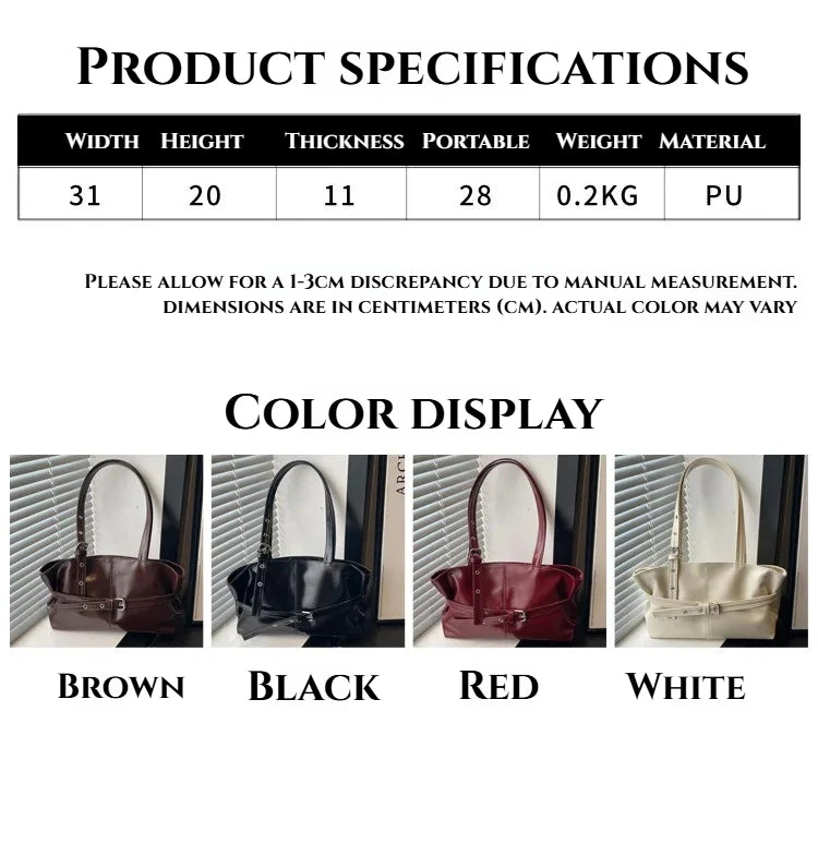 Vintage Inspired Minimalist Tote Bag With Top Handle Large Capacity