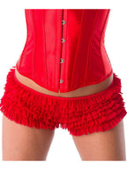 Breathable Solid Color Ruffles Boxer Briefs With Bow