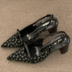 Closed Toe Buckle Sandals With Comfortable Chunky Heel