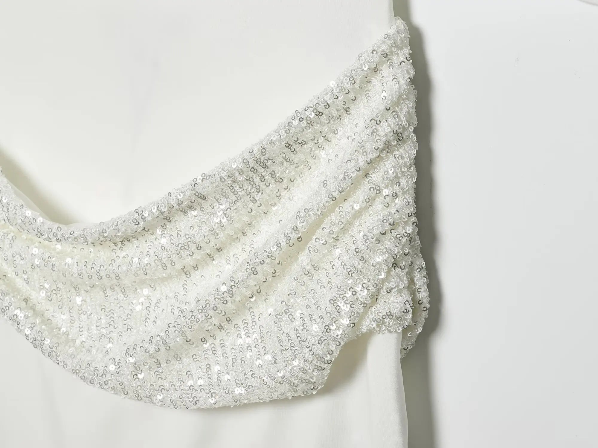 Gleaming Sequin Mini Dress With O Neck Backless Detail