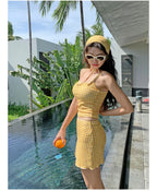 Girly Cute Style High-Waist Bikini Set