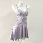Dreamy Ice Silk With Lace Suspender Detail