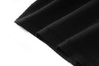 Black And White Skirt Set For Women With Elegant Contrast Design