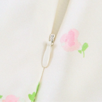 Airy Neck Collar Flowy A Line Dress With Printed Waist For Summer Elegance Light Dress