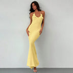 Women Knit Spaghetti Strap Sleeveless