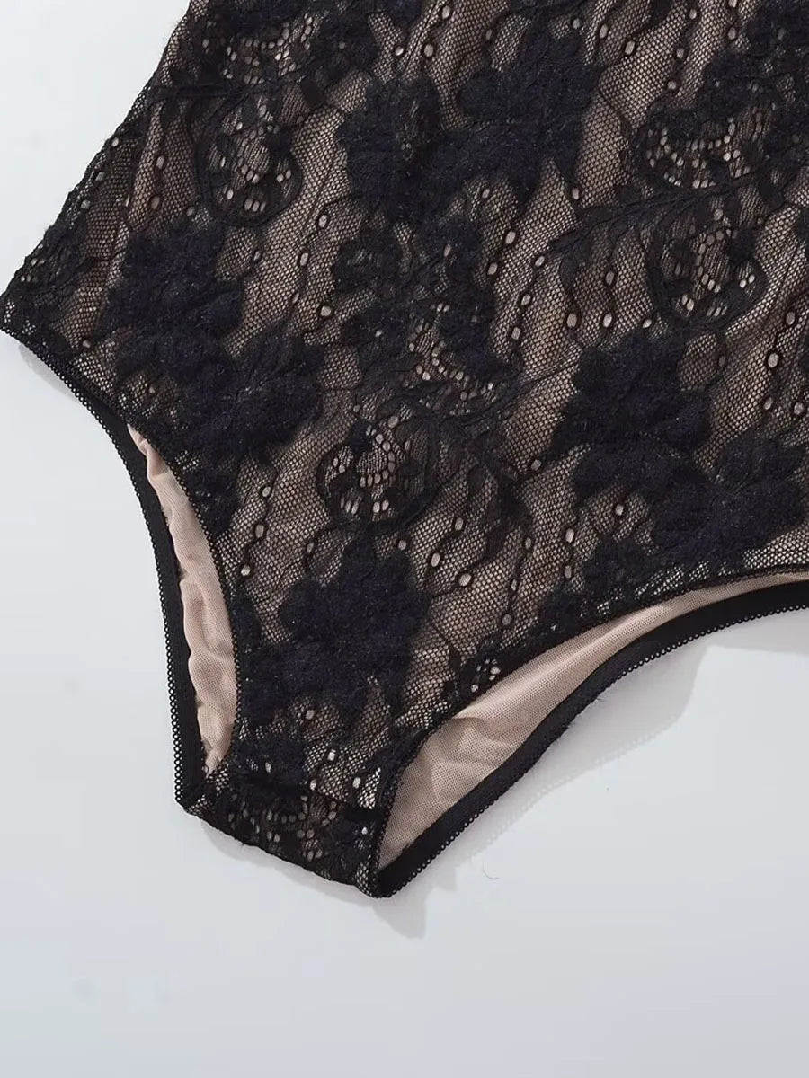 Lace Top With Built In Camisole Vest Backless