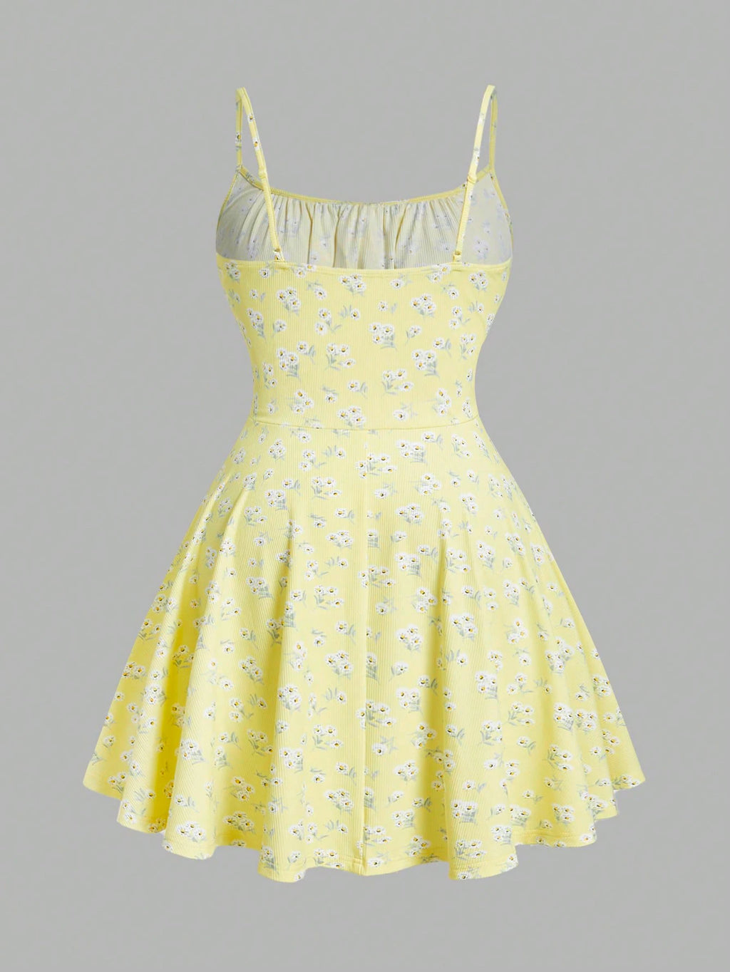 Fashion Floral Sleeveless Thin Strap Camisole Dress