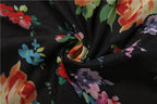 Midnight Floral Mesh Camisole With Patchwork