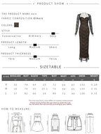 Coquettish Low Neck Maxi Dress With Lace Full Sleeve Midnight Jacquard