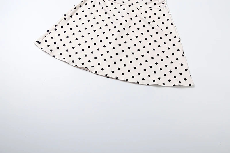 Polka Dot Halter Mini Dress With Ruched Backless Detail