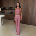 High Neck Three Piece Bikini Set With Long Dress For Women Beachwear Swimwear