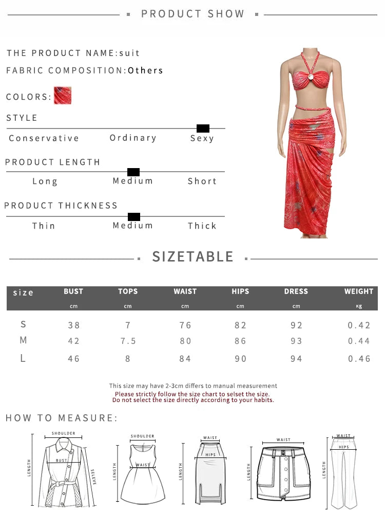 Two Piece Halter Top And Hollow Slash Maxi Skirt Set