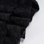 Lace A-Line Mini Skirt With Built-In Shorts Sleek Low-Waisted