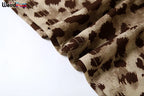 Leopard Print Spaghetti Strap Backless Dress With Ruffle Hem