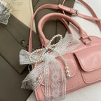Minimalist PU Leather Crossbody With Pocket Design For Women Mini Square Shoulder Style