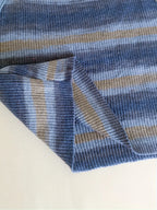 Striped Ribbed Knit Cami Top With Square Neck Sleeveless Rainbow Crop