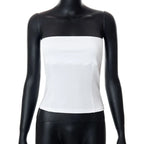 Off Shoulder Corset Top With Strapless Bustier Silhouette