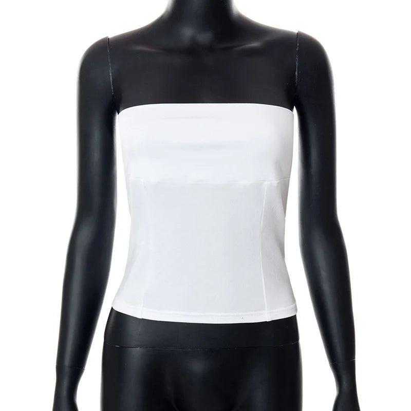 Off Shoulder Corset Top With Strapless Bustier Silhouette