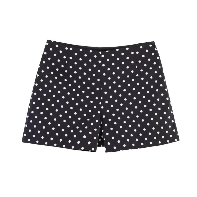 High Waist Mini Shorts For Women With Side Zipper