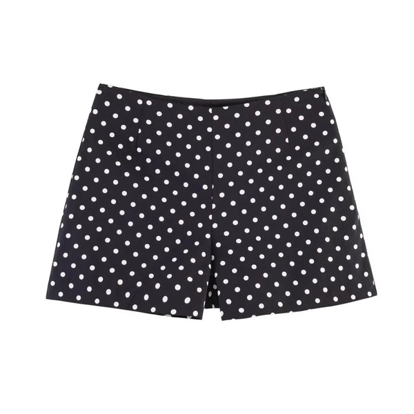 High Waist Mini Shorts For Women With Side Zipper