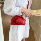 Mini PU Leather Crossbody Bag Set For Women With Short Handle Purses