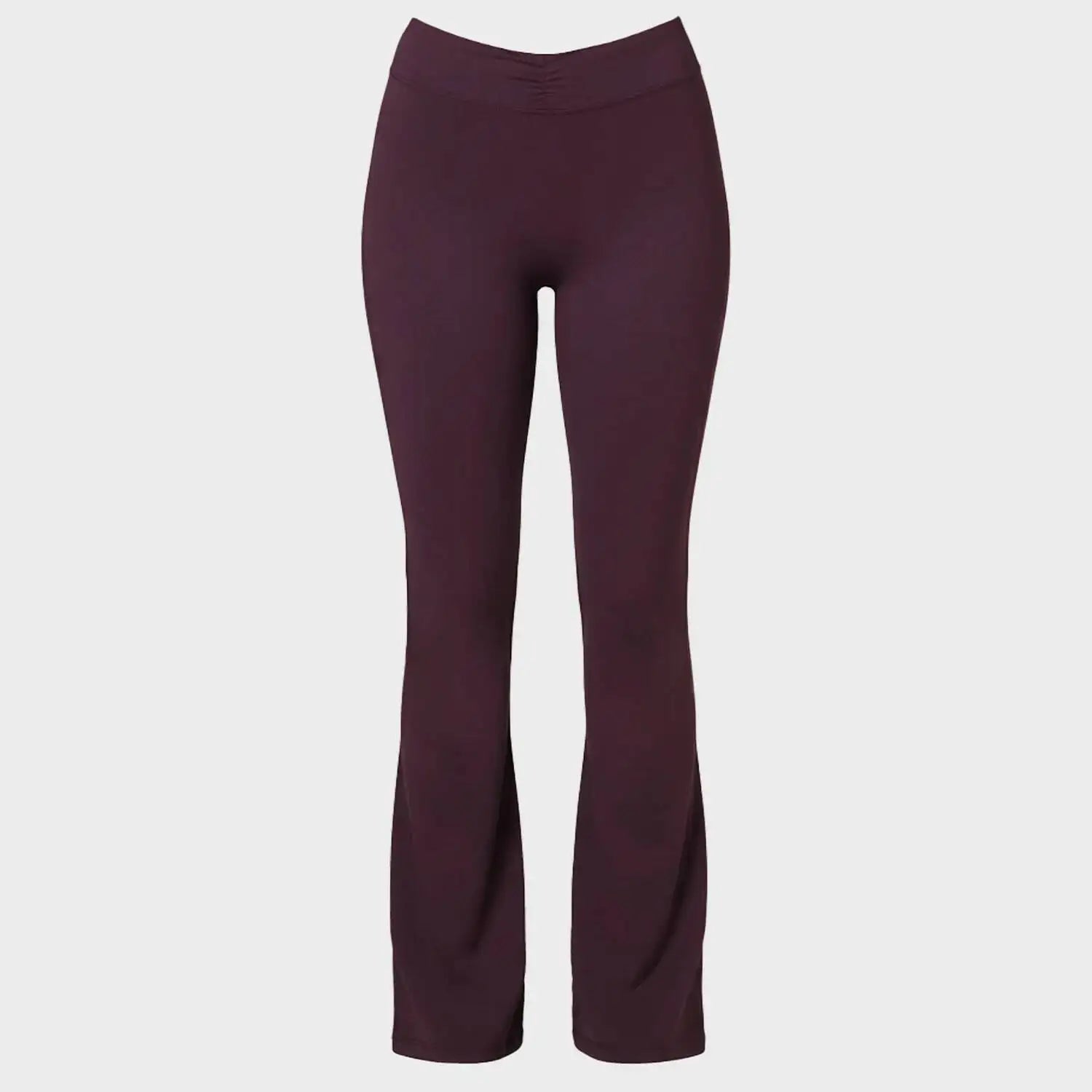 Women 3 Piece Yoga Set Long Sleeve Cropped Top Twist Front Sports Bra High Waisted Flared Leggings