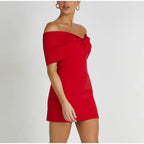 Bow Strapless Mini Backless Bodycon Dress