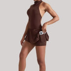 Effortless High Neck Athletic Set For Women Quick Dry Golf And Tennis Dress With Fluffy Comfort